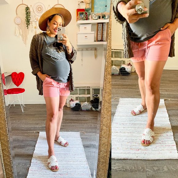 ROSE Cotton Drawstring Shorts - Picture 4 of 9